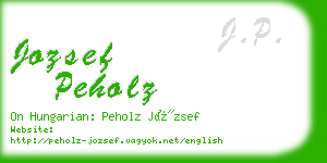 jozsef peholz business card